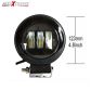 Allextreme EXM201W 3 LED Round Fog Light 4 Inches Waterproof Driving Spot Lamp with Mounting Bracket for Car and Motorcycle (30W, White Light, 2 PCS)