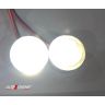 Allextreme EXELW2P Universal High Power LED Eagle Eye License Number Plate Light Turn Signal Light Parking Light for Bikes, Cars, SUVs, Trucks (9W, White, Pack of 2)