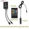 AllExtreme EX9LRC4 9 LED Multicolour Music Car Interior Under Dash Strip Lighting Kit with Sound Active Function, Car Charger and Wireless IR Remote (6W)
