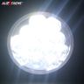 Allextreme EX12FZ1 12 LED Round Fog Light Off-Road Driving Spot Lamp Headlight for Motorcycle SUV Jeep Car Truck (24W, White Light, 1 PC)
