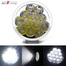 Allextreme EX12FZ1 12 LED Round Fog Light Off-Road Driving Spot Lamp Headlight for Motorcycle SUV Jeep Car Truck (24W, White Light, 1 PC)