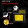 Allextreme EX12FY2 12 LED Fog Light Waterproof CREE Off Road Driving Work Lamp with Mounting Bracket for Motorcycles and Cars (36W, Yellow Light, 2 PCS)