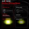 Allextreme EX12FY2 12 LED Fog Light Waterproof CREE Off Road Driving Work Lamp with Mounting Bracket for Motorcycles and Cars (36W, Yellow Light, 2 PCS)