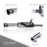 AllExtreme EX129 Indori Model Exhaust Silencer Compatible for BS3 and BS4 Model Royal Enfield Bullet 350cc and 500cc (Chrome)
