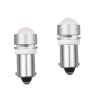Allextreme EXBA9SW8 BA9S LED Parking Light Super Bright Ceramic Car Interior License Plate Wedge Dome Trunk Dashboard Bulb for Car Bike and Motorcycle (3W, White, 2 PCS)