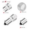 Allextreme EXBA9SW8 BA9S LED Parking Light Super Bright Ceramic Car Interior License Plate Wedge Dome Trunk Dashboard Bulb for Car Bike and Motorcycle (3W, White, 2 PCS)