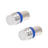 Allextreme EXBA9SB4 BA9S LED Parking Light Super Bright Ceramic Car Interior License Plate Wedge Dome Trunk Dashboard Bulb for Car Bike and Motorcycle (3W, Blue, 2 PCS)