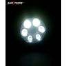 Allextreme EXR2FL 6 LED Fog Light for Motorcycle Car ATV Jeep 4x4 Tractor Off Road Waterproof Dustproof Shockproof 3 inches Lamp with Mounting Stand (18W, Pack of 2)