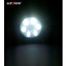 Allextreme EXR2FL 6 LED Fog Light for Motorcycle Car ATV Jeep 4x4 Tractor Off Road Waterproof Dustproof Shockproof 3 inches Lamp with Mounting Stand (18W, Pack of 2)