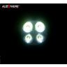 Allextreme EX4F3I1 4 LED Round Fog Light Waterproof 3 inches Lamp with Mounting Stand for Motorcycle and Cars (12W, White Light, 1 PC)