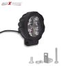 Allextreme EX4F3I1 4 LED Round Fog Light Waterproof 3 inches Lamp with Mounting Stand for Motorcycle and Cars (12W, White Light, 1 PC)