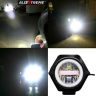 Allextreme EXU23F1 U23 Auxiliary Fog Lamp Waterproof Driving Spot LED Lights with Blue Demon and Red Angel Eyes USB Charging Light for Bike Cars Truck ATV SUV Jeep Boat (30W, Multi Color, 1 PC)