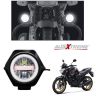 Allextreme EXU23F1 U23 Auxiliary Fog Lamp Waterproof Driving Spot LED Lights with Blue Demon and Red Angel Eyes USB Charging Light for Bike Cars Truck ATV SUV Jeep Boat (30W, Multi Color, 1 PC)