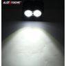 Allextreme EX2OEF1 2 LED Owl Eye Waterproof CREE LED Fog Light with High Beam/Low Beam Function for Bike/Motorcycle and Cars (20W, Black, 1 PC)