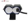 Allextreme EX2OEF1 2 LED Owl Eye Waterproof CREE LED Fog Light with High Beam/Low Beam Function for Bike/Motorcycle and Cars (20W, Black, 1 PC)