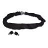 AllExtreme EXBHCL1 Heavy Duty Stainless Steel Helmet Lock Anti-Theft Luggage Secure Chain Lock Device with 2 Keys (Black)