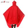 AllExtreme EX668RR Rain Coat Water Resistant Nylon PVC Hooded Full Body Raincoat Suit Motorcycle and Scooter Waterproof Poncho Jacket for Adults (Red)