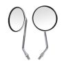 AllExtreme EXCSMB2 Universal Motorcycle Rear View Side Mirrors Set Compatible for Bullet Classic Electra Standard 350cc & 500cc