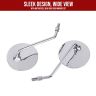 AllExtreme EXCSMB2 Universal Motorcycle Rear View Side Mirrors Set Compatible for Bullet Classic Electra Standard 350cc & 500cc
