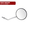 AllExtreme EXCSMB2 Universal Motorcycle Rear View Side Mirrors Set Compatible for Bullet Classic Electra Standard 350cc & 500cc
