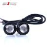 Allextreme EXELLR2 Eagle Eye Universal License Number Plate LED Light Bumper Daytime Running Lamp for Bikes, Motorcycles, Cars, SUVs and Truck (9W, Red, 2 PCS)