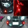 Allextreme EXELLR2 Eagle Eye Universal License Number Plate LED Light Bumper Daytime Running Lamp for Bikes, Motorcycles, Cars, SUVs and Truck (9W, Red, 2 PCS)