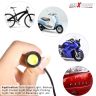 Allextreme EXELLR2 Eagle Eye Universal License Number Plate LED Light Bumper Daytime Running Lamp for Bikes, Motorcycles, Cars, SUVs and Truck (9W, Red, 2 PCS)