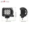 Allextreme EX12FW1 12 LED Fog Light Spot Beam Waterproof Off Road Driving Lamp for Motorcycle and Cars (36W, White Light, 1 PC)