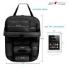 Allextreme EXFTCOB1 Universal PU Leather Auto Car Seat Back Organizer with Foldable Dining Table Tray, Multipocket Storage Tablet, Bottle and Tissue Paper Holder (Black)