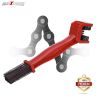 AllExtreme ‎Multi-Purpose Bike Chain Cleaner Brush with Soft & Long Bristles Ideal for Quick Cleaning of Cycles, Motorcycles (Red)