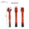 AllExtreme ‎Multi-Purpose Bike Chain Cleaner Brush with Soft & Long Bristles Ideal for Quick Cleaning of Cycles, Motorcycles (Red)