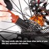 AllExtreme ‎Multi-Purpose Bike Chain Cleaner Brush with Soft & Long Bristles Ideal for Quick Cleaning of Cycles, Motorcycles (Red)