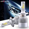 AllExtreme EXC6H4W 36W H4 LED Headlight 3800LM Driving Headlamp Conversion Kit 6000K High/Low Bright Beam Chip IP67 Fog Light for SUVs Trucks Sedans Motorcycles (White, 2Pcs)