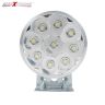 Allextreme EXG9FGW 9 LED Round Fog Light Spot Beam Waterproof Heavy Duty Work Light for Motorcycle Jeep Off Road Cars Truck Boat (9W, White Light, 2 PCS)