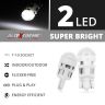 Allextreme EXTSBSW Universal T10 LED Parking Light 5630 CMD Super Bright Interior Pilot License Plate Dome Indicator Lamp Bulb for Car Bike and Motorcycle (3W, White, 2 PCS)