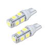 Allextreme EXT10CW3 Universal T10 LED Parking Light 9 SMD Super Bright Interior Pilot License Plate Dome Indicator Lamp Bulb for Car Bike and Motorcycle (3W, White, 2 PCS)