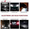 Allextreme EX31SDW 10 LED Universal Car Interior Super Bright Roof Light Reading Dome Bulb Lamp with Festoon Holder (5W, White, 2 PCS)