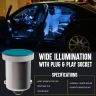 Allextreme EXBA9SB2 BA9S LED Parking Light Super Bright 5 SMD Car Interior License Plate Wedge Dome Trunk Dashboard Bulb for Car Bike and Motorcycle (5W, Blue, 2 PCS)