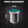 Allextreme EXBA9SB2 BA9S LED Parking Light Super Bright 5 SMD Car Interior License Plate Wedge Dome Trunk Dashboard Bulb for Car Bike and Motorcycle (5W, Blue, 2 PCS)