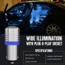 Allextreme EXPLBB2 Universal Multipurpose T10 5 SMD LED Projector Light for Car Interior Exterior, Bike Motorcycle (Cool Blue, 2 Pcs)