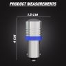 Allextreme EXPLBB2 Universal Multipurpose T10 5 SMD LED Projector Light for Car Interior Exterior, Bike Motorcycle (Cool Blue, 2 Pcs)