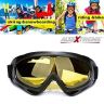 Allextreme EXUVSGL1 Unisex Windproof, Dust-Proof, UV Protection and Anti-Glare Lens Ski Snow Goggles for Riding and Skiing (Lemon, Standard Size)