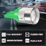 Allextreme EXT103G Universal T10 LED Parking Light 5 SMD Super Bright Interior Pilot License Plate Dome Indicator Lamp Bulb for Car Bike and Motorcycle (3W, Green, 2 PCS)