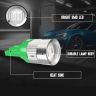 Allextreme EXT103G Universal T10 LED Parking Light 5 SMD Super Bright Interior Pilot License Plate Dome Indicator Lamp Bulb for Car Bike and Motorcycle (3W, Green, 2 PCS)