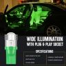 Allextreme EXT103G Universal T10 LED Parking Light 5 SMD Super Bright Interior Pilot License Plate Dome Indicator Lamp Bulb for Car Bike and Motorcycle (3W, Green, 2 PCS)