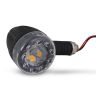 Allextreme EXTSI02 Universal Turn Signal Indicator Light Front/Rear Round Blinker Bulb For Motorcycles (2 Pcs, Amber)