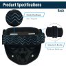 Allextreme Motorcycle Protective Goggles Anti Scratch Windproof UV Protective Visor Bike Dirt Face Shield with Soft Foam Padded Detachable Mask & Elastic Strap for Riding Cycling (Black, 1 Pc)