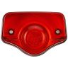 Allextreme EXUNOST Bike Customized Phantom Red Tail Light Motorcycle Number Plate Brake Rear Lamp Compatible for Bullet Standard