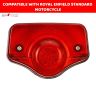 Allextreme EXUNOST Bike Customized Phantom Red Tail Light Motorcycle Number Plate Brake Rear Lamp Compatible for Bullet Standard