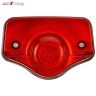 Allextreme EXUNOST Bike Customized Phantom Red Tail Light Motorcycle Number Plate Brake Rear Lamp Compatible for Bullet Standard